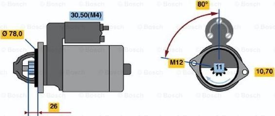 BOSCH 0 986 018 331 - Démarreur cwaw.fr