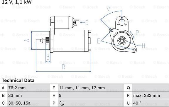 BOSCH 0 986 018 200 - Démarreur cwaw.fr