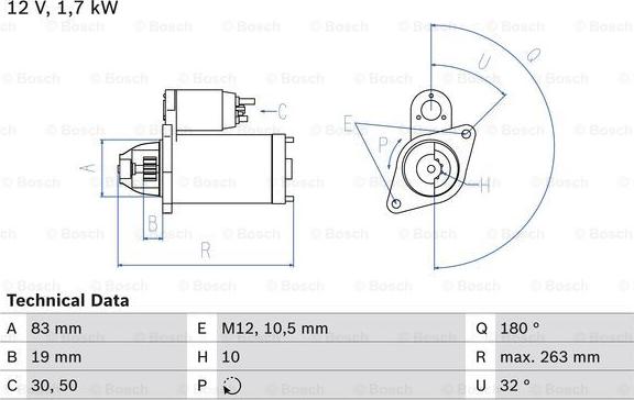 BOSCH 0 986 018 210 - Démarreur cwaw.fr