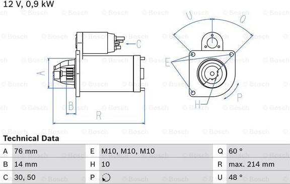 BOSCH 0 986 018 230 - Démarreur cwaw.fr