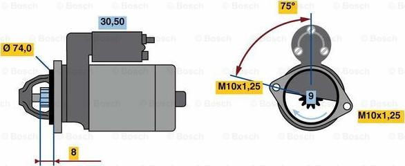 BOSCH 0 986 018 741 - Démarreur cwaw.fr