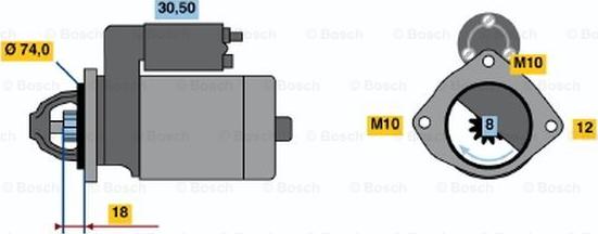 BOSCH 0 986 018 721 - Démarreur cwaw.fr