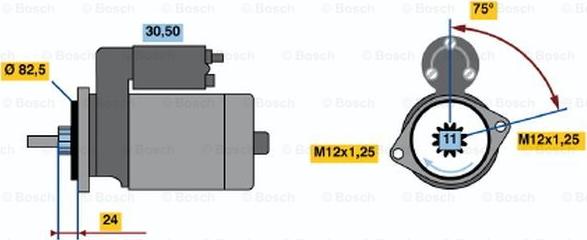 BOSCH 0 986 013 991 - Démarreur cwaw.fr