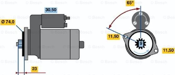 BOSCH 0 986 013 981 - Démarreur cwaw.fr