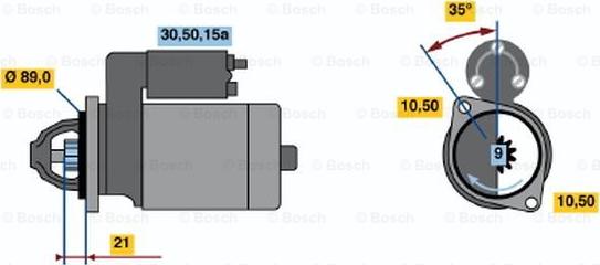 BOSCH 0 986 013 160 - Démarreur cwaw.fr