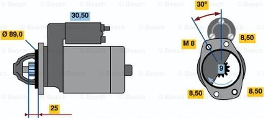 BOSCH 0 986 013 811 - Démarreur cwaw.fr