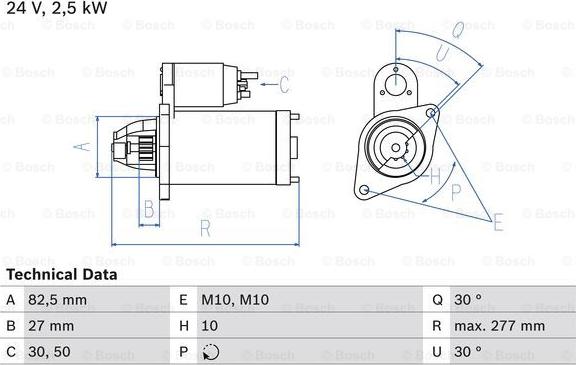 BOSCH 0 986 013 390 - Démarreur cwaw.fr