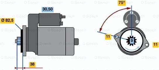 BOSCH 0 986 012 901 - Démarreur cwaw.fr