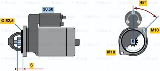 BOSCH 0 986 012 911 - Démarreur cwaw.fr