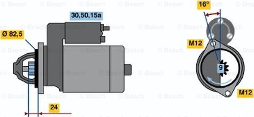 BOSCH 0 986 012 980 - Démarreur cwaw.fr