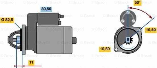 BOSCH 0 986 012 931 - Démarreur cwaw.fr