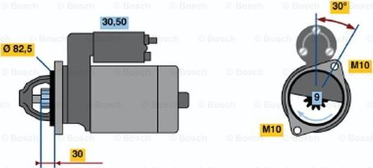 BOSCH 0 986 012 410 - Démarreur cwaw.fr