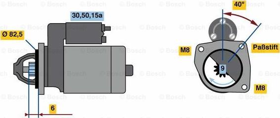 BOSCH 0 986 012 570 - Démarreur cwaw.fr