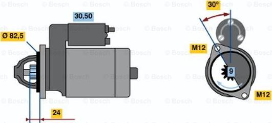 BOSCH 0 986 012 690 - Démarreur cwaw.fr