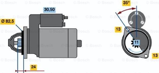 BOSCH 0 986 012 610 - Démarreur cwaw.fr