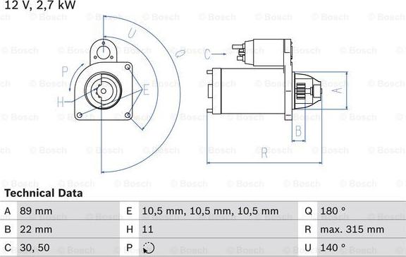 BOSCH 0 986 012 680 - Démarreur cwaw.fr