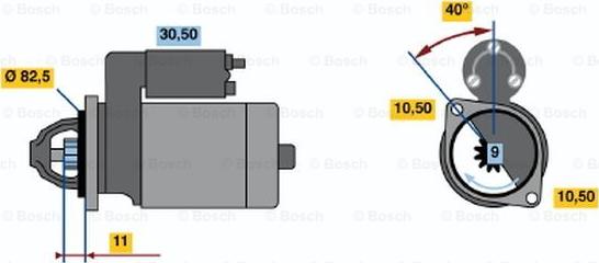 BOSCH 0 986 012 101 - Démarreur cwaw.fr