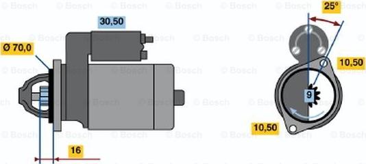 BOSCH 0 986 012 241 - Démarreur cwaw.fr