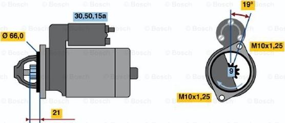 BOSCH 0 986 012 211 - Démarreur cwaw.fr