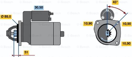 BOSCH 0 986 012 750 - Démarreur cwaw.fr