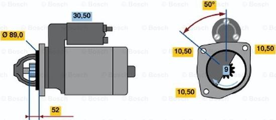 BOSCH 0 986 012 780 - Démarreur cwaw.fr