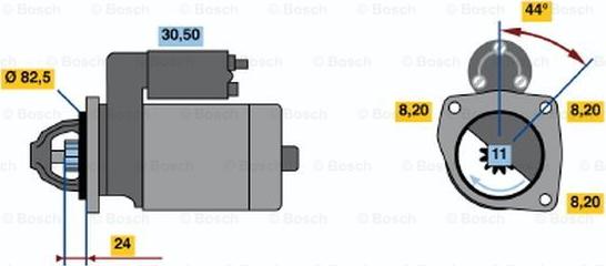 BOSCH 0 986 017 950 - Démarreur cwaw.fr