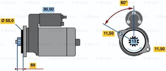 BOSCH 0 986 017 591 - Démarreur cwaw.fr