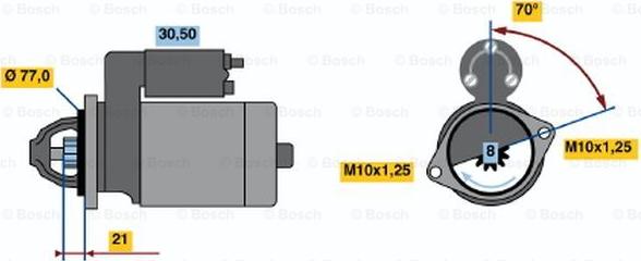 BOSCH 0 986 017 691 - Démarreur cwaw.fr