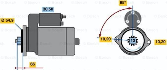 BOSCH 0 986 017 641 - Démarreur cwaw.fr