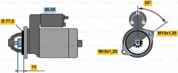 BOSCH 0 986 017 651 - Démarreur cwaw.fr