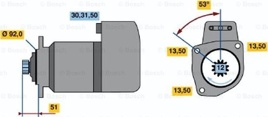 BOSCH 0 986 017 050 - Démarreur cwaw.fr