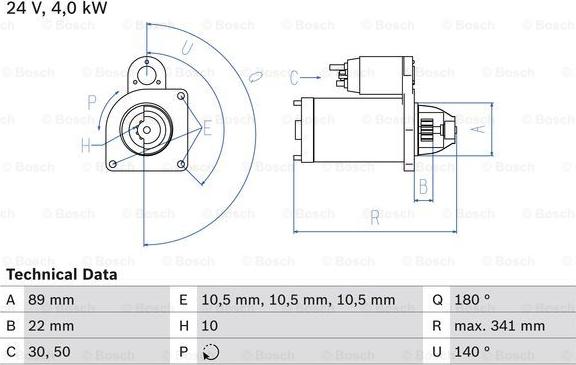 BOSCH 0 986 017 880 - Démarreur cwaw.fr