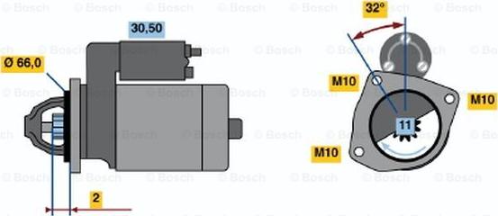 BOSCH 0 986 017 391 - Démarreur cwaw.fr