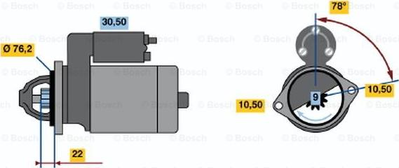 BOSCH 0 986 017 330 - Démarreur cwaw.fr