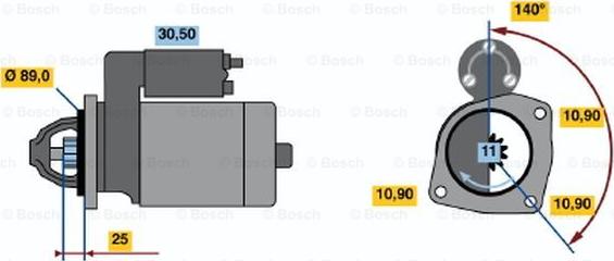 BOSCH 0 986 017 290 - Démarreur cwaw.fr