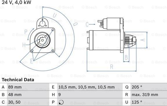 BOSCH 0 986 017 240 - Démarreur cwaw.fr