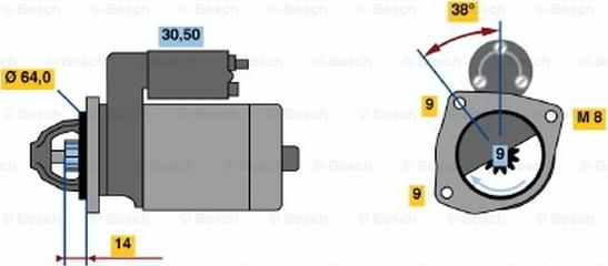 BOSCH 0 986 017 781 - Démarreur cwaw.fr