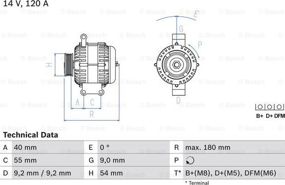 BOSCH 0 986 084 160 - Alternateur cwaw.fr