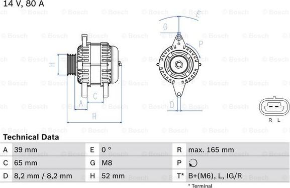 BOSCH 0 986 084 370 - Alternateur cwaw.fr