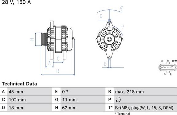 BOSCH 0 986 085 290 - Alternateur cwaw.fr