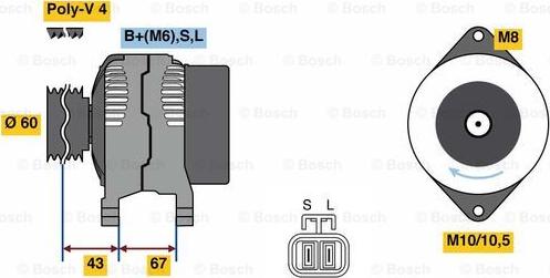 BOSCH 0 986 080 940 - Alternateur cwaw.fr