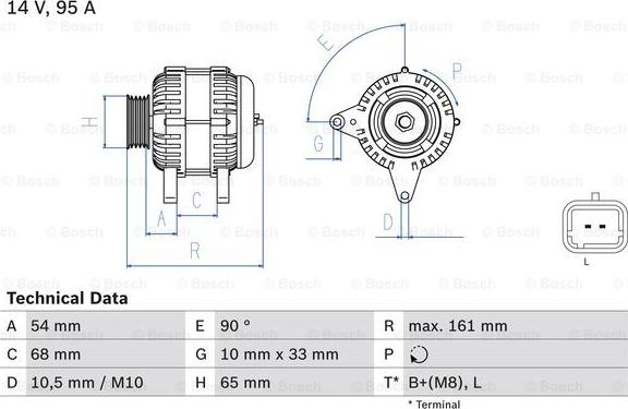 BOSCH 0 986 080 960 - Alternateur cwaw.fr