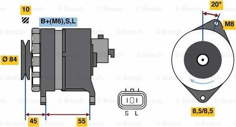 BOSCH 0 986 080 910 - Alternateur cwaw.fr