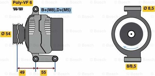 BOSCH 0 986 080 980 - Alternateur cwaw.fr