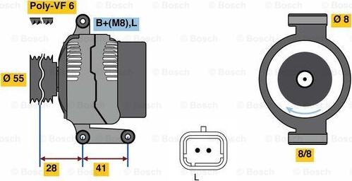 BOSCH 0 986 080 930 - Alternateur cwaw.fr