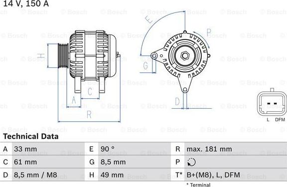 BOSCH 0 986 080 420 - Alternateur cwaw.fr