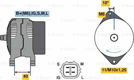 BOSCH 0 986 080 470 - Alternateur cwaw.fr