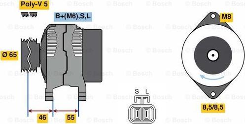 BOSCH 0 986 080 690 - Alternateur cwaw.fr