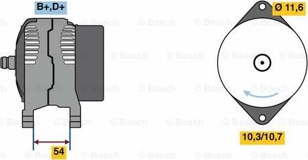 BOSCH 0 986 080 630 - Alternateur cwaw.fr