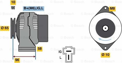 BOSCH 0 986 080 620 - Alternateur cwaw.fr